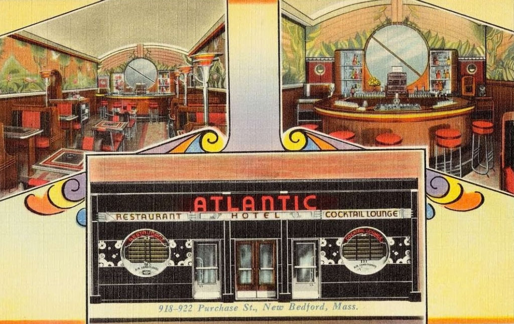 Atlantic Hotel & Cocktail Lounge Postal Card