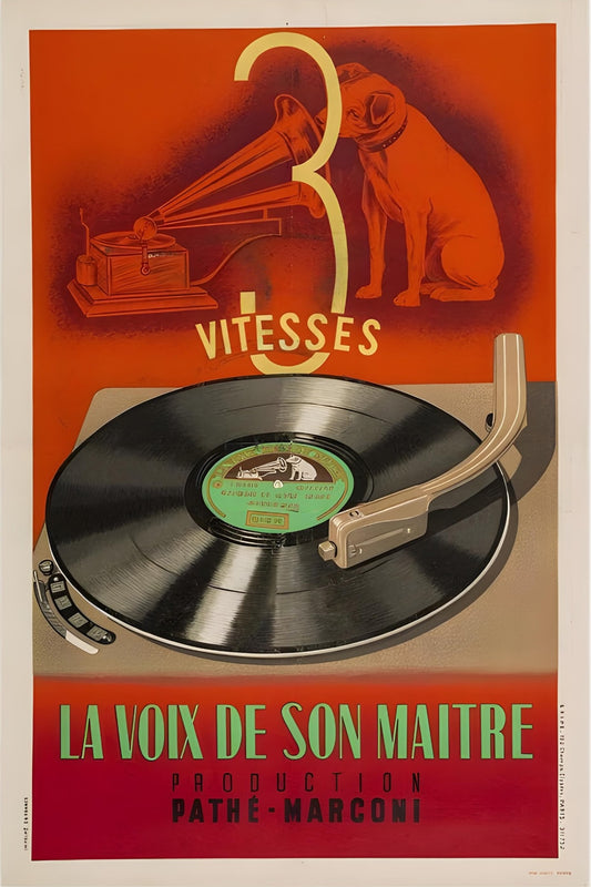 La Voix de Son Maitre Postal Card