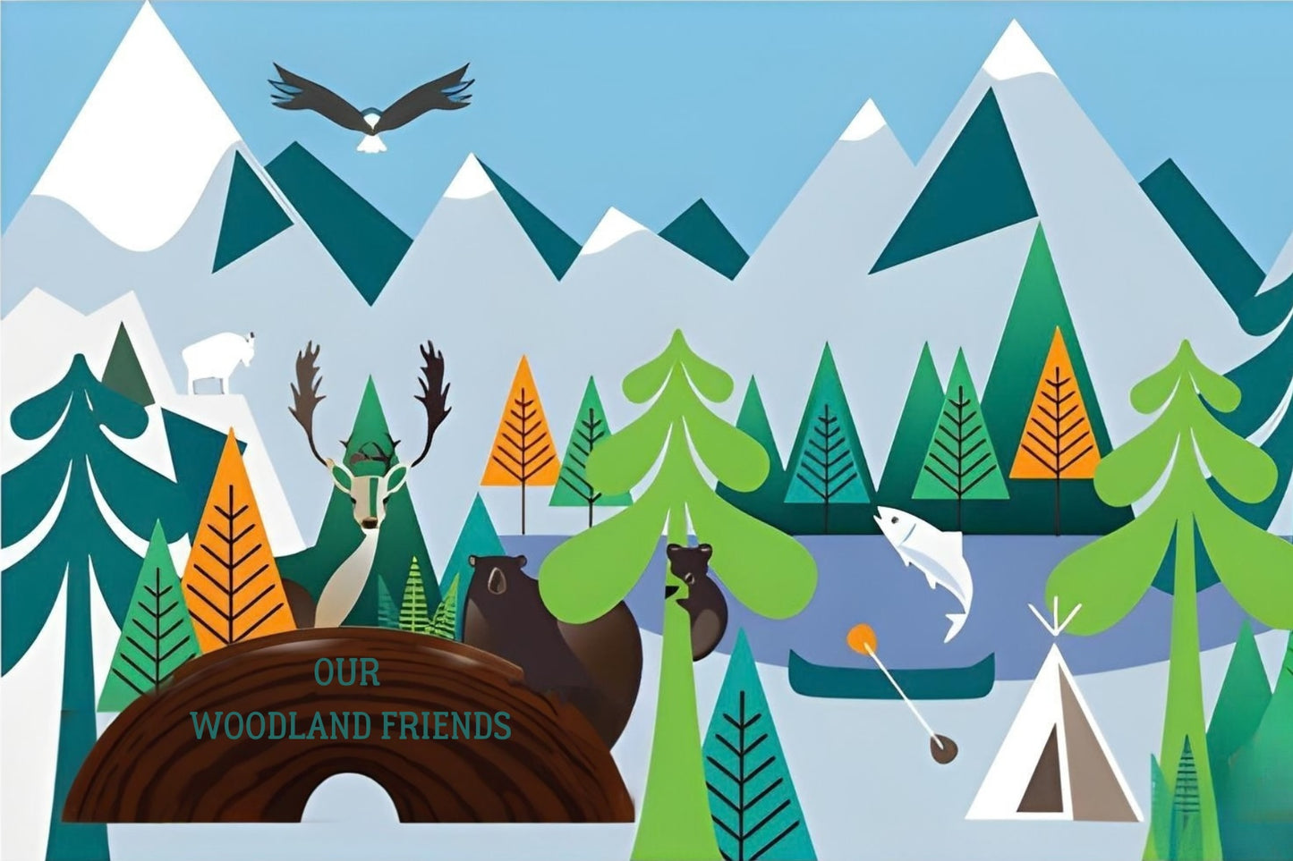 Our Woodland Friends Postcard