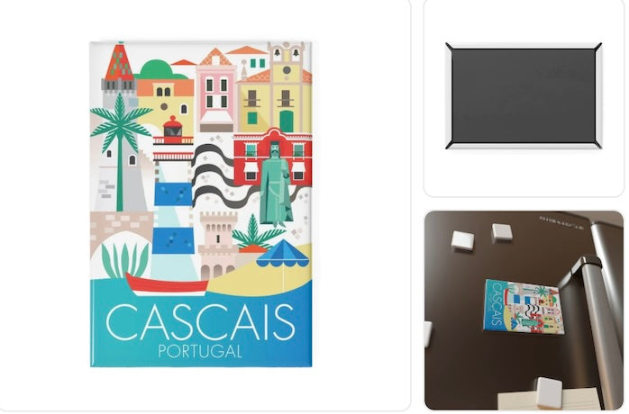 Pop-Up Cascais Refrigerator Magnet