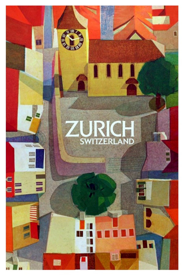 Zurich Vintage Print