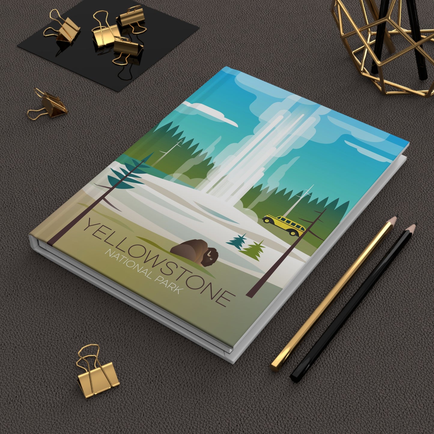 Yellowstone National Park Old Faithful Hardcover Journal