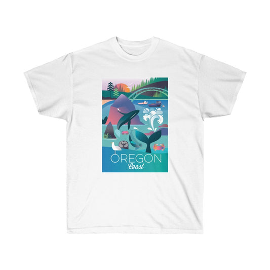 OREGON COAST T-SHIRT UNISEXE EN ULTRA COTON