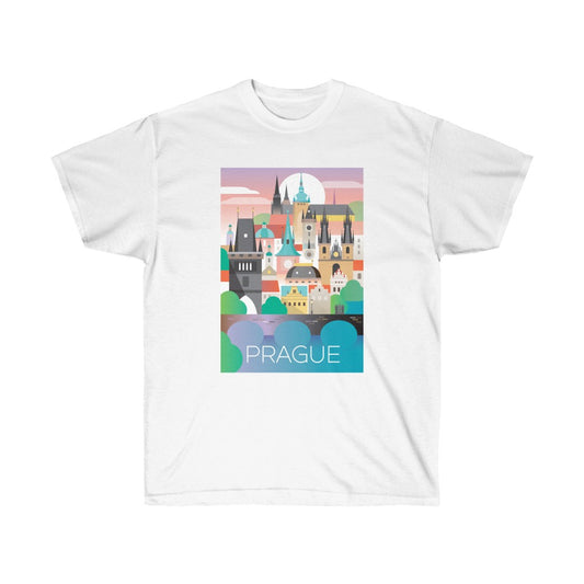 PRAGUE Unisex-T-Shirt aus Ultra-Baumwolle