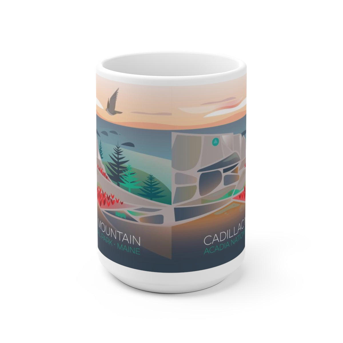 ACADIA NATIONAL PARK, CADILLAC MOUNTAIN 11 OZ ODER 15 OZ KERAMIKBECHER