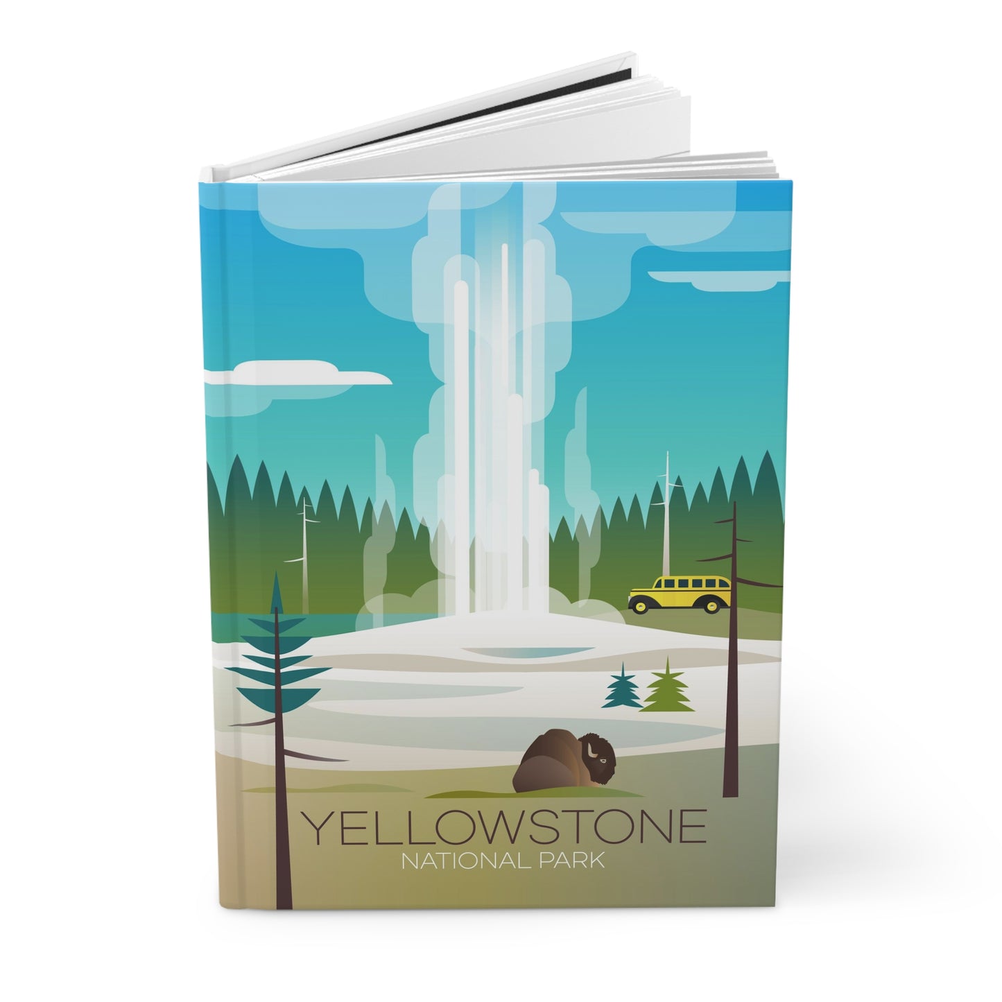 Old Faithful Hardcover-Notizbuch des Yellowstone-Nationalparks