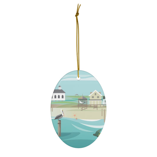 Pawleys Island Ceramic Ornament