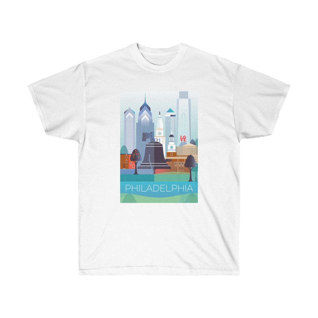 PHILADELPHIA Unisex-T-Shirt aus ultra-Baumwolle