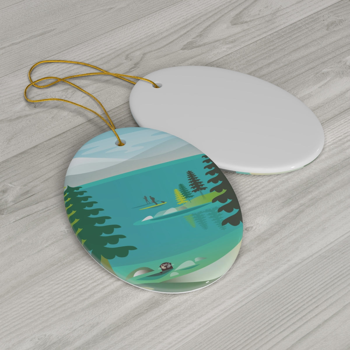 Lake Tahoe Ceramic Ornament