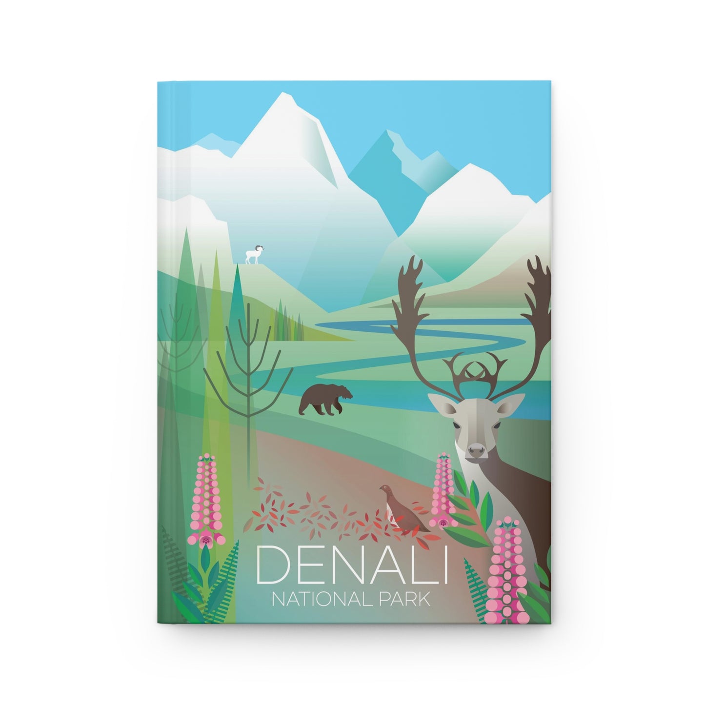 Denali-Nationalpark-Hardcover-Tagebuch