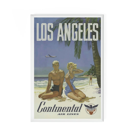 Los Angeles Continental Air Lines Magnet