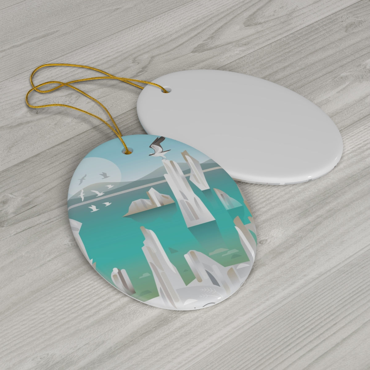 Mono Lake Ceramic Ornament