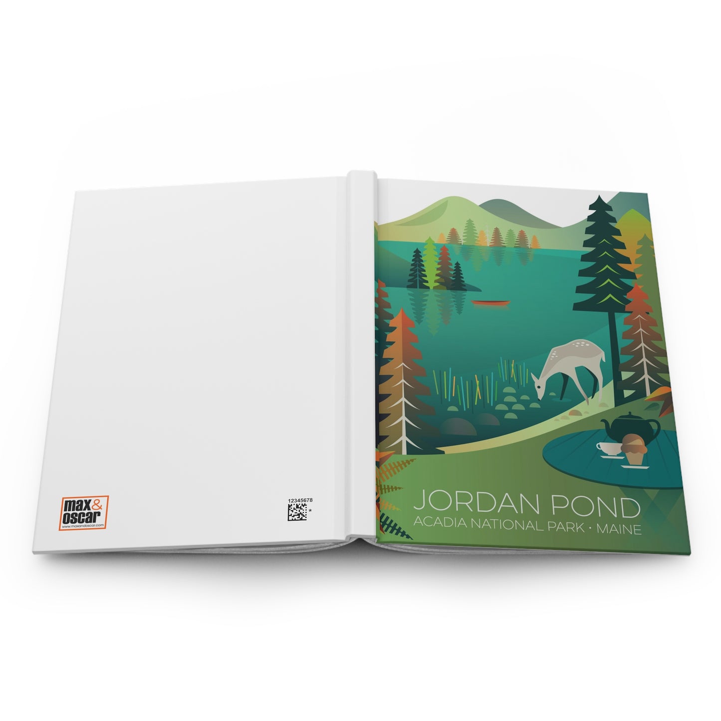 Acadia-Nationalpark, Jordan Pond Hardcover-Notizbuch