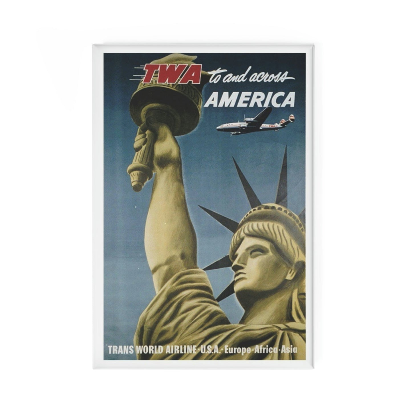 Volez vers et à travers l’Amérique TWA Magnet