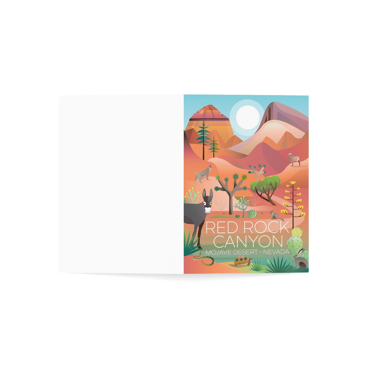 Red Rock Canyon gefaltete matte Notizkarten + Umschläge (10 Stück) 