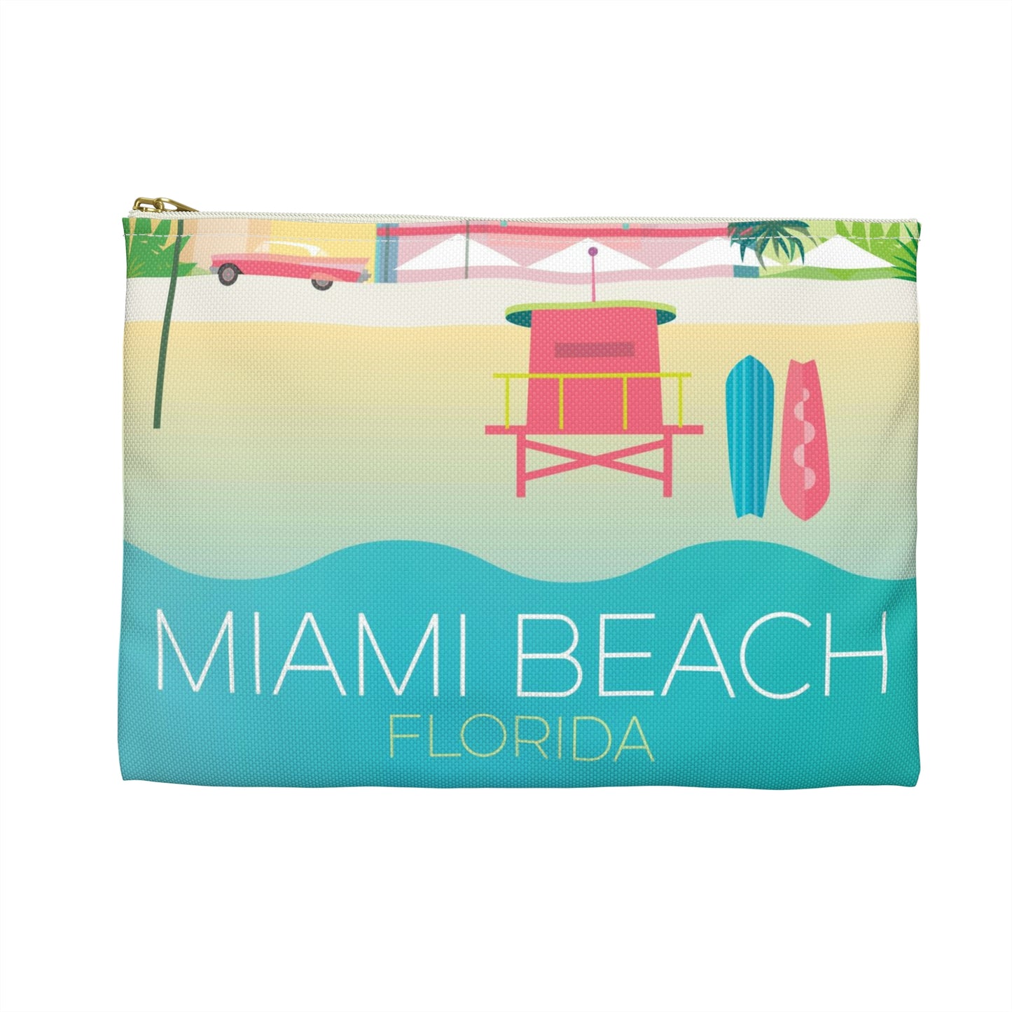 Pochette zippée Miami Beach