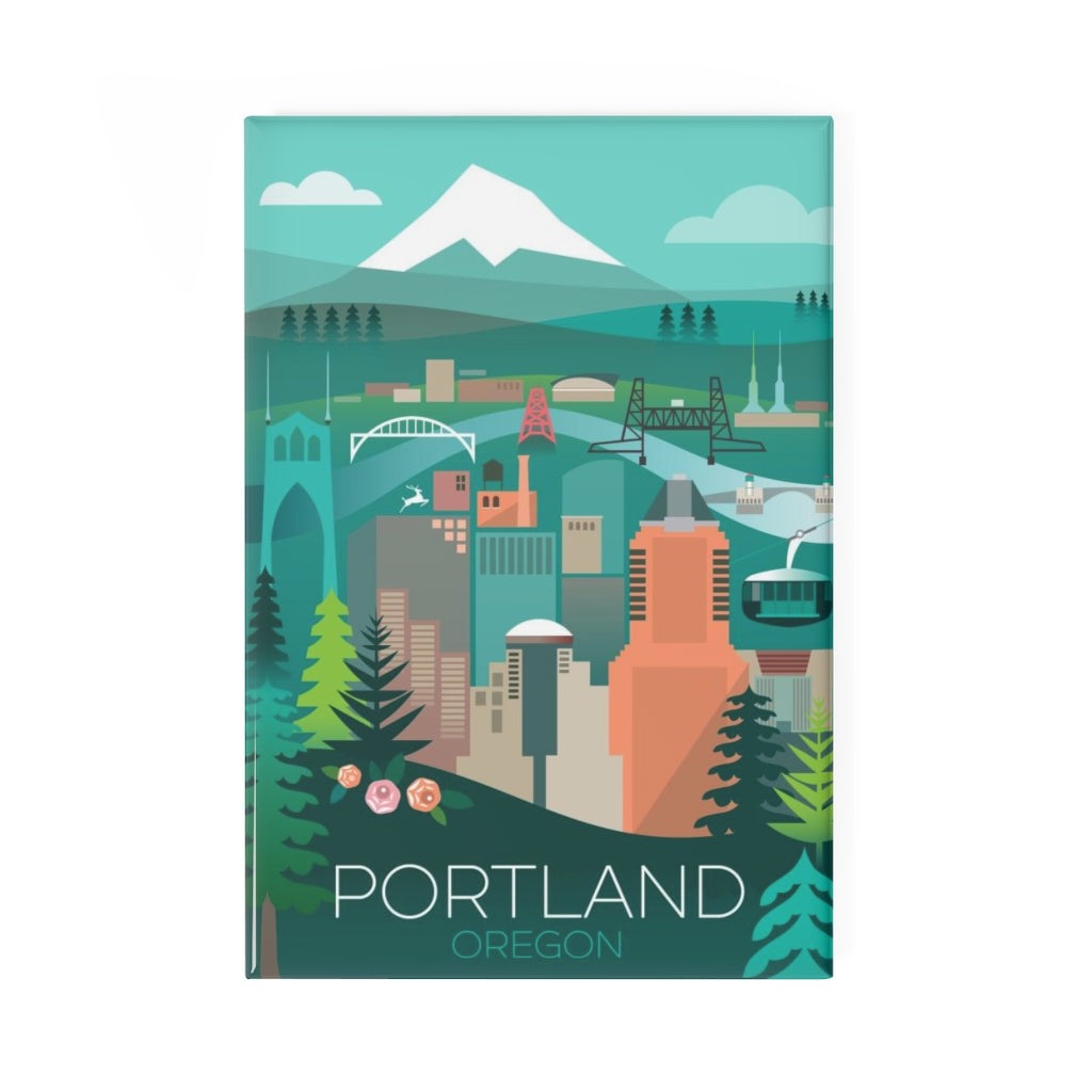 PORTLAND, OREGON REFRIGERATOR MAGNET