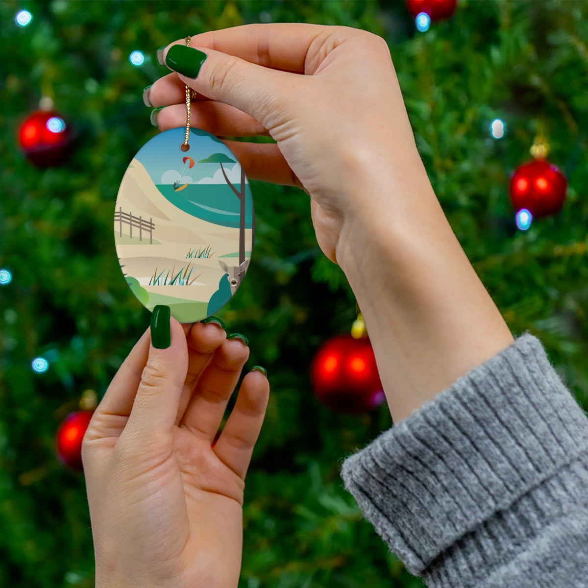 Indiana Dunes National Park Ceramic Ornament