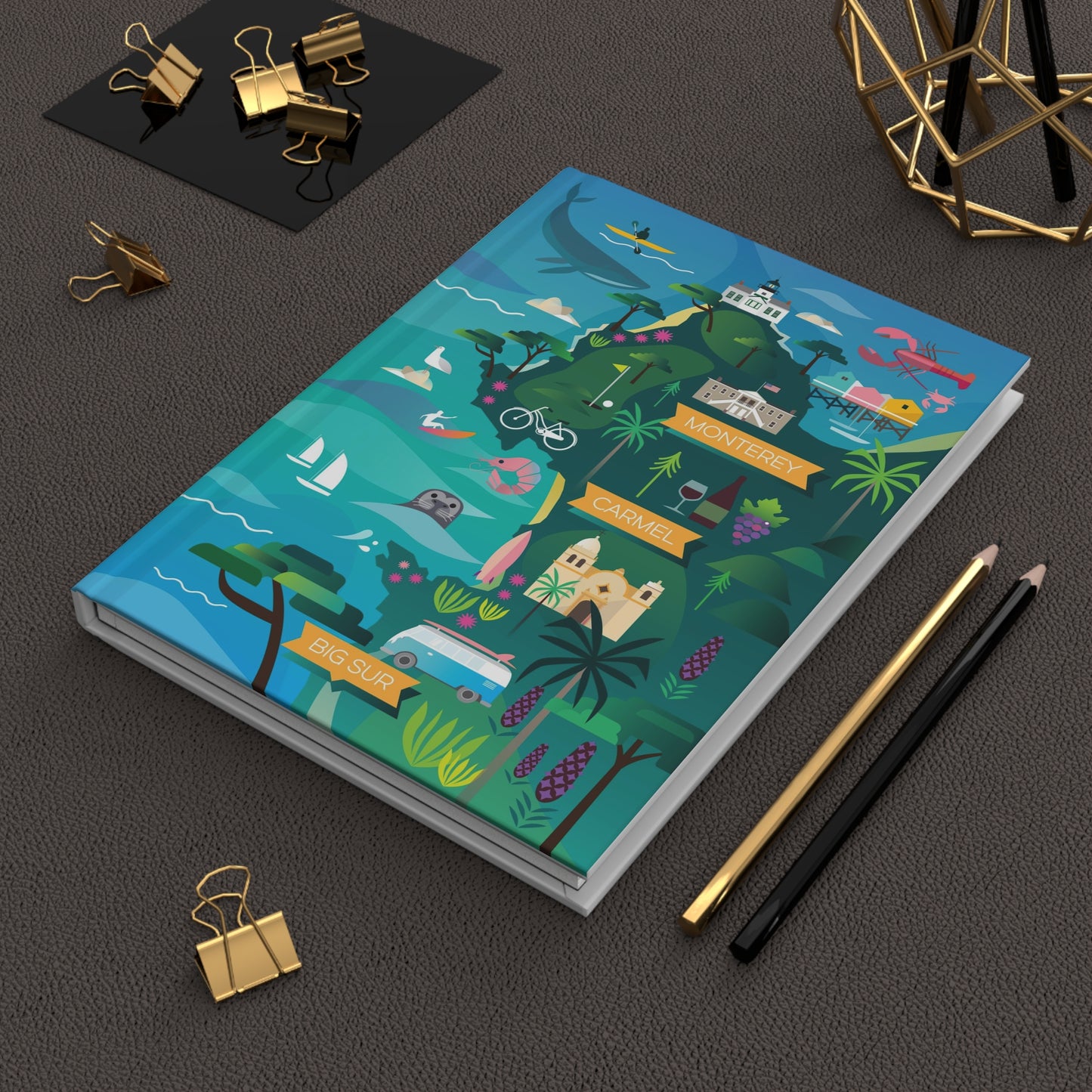 Monterey + Carmel Hardcover Journal