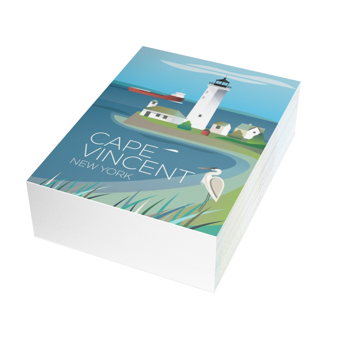 Cape Vincent gefaltete matte Notizkarten + Umschläge (10 Stück)