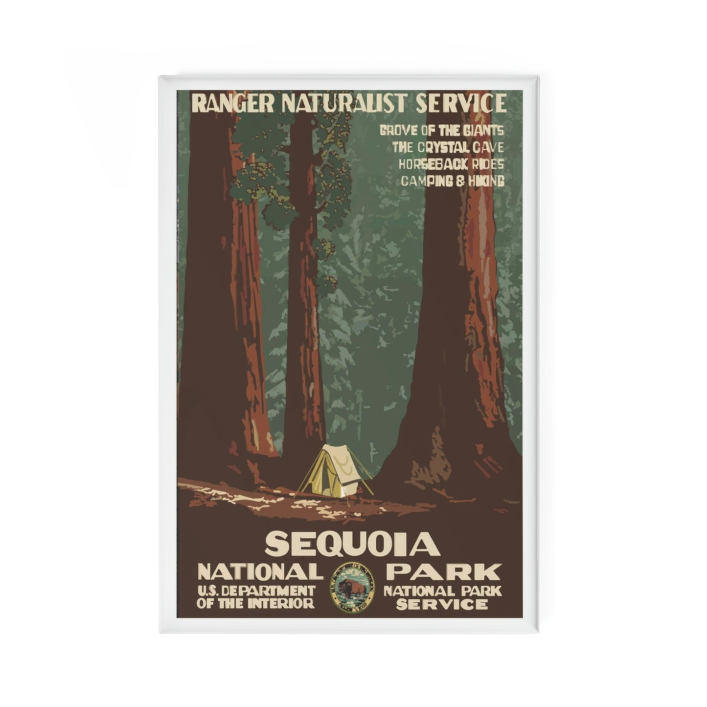Aimant WPA du parc national Sequoia