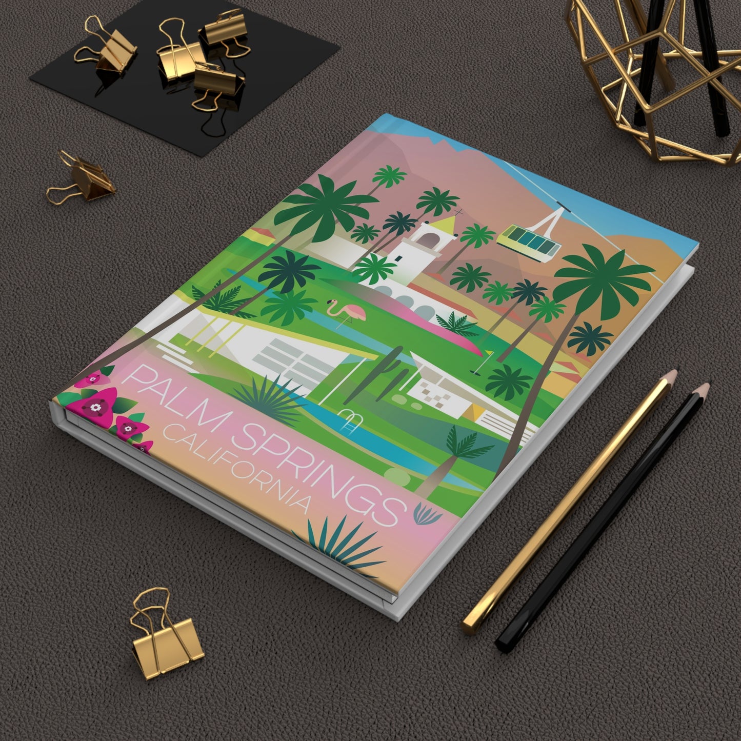 Palm Springs Hardcover-Tagebuch