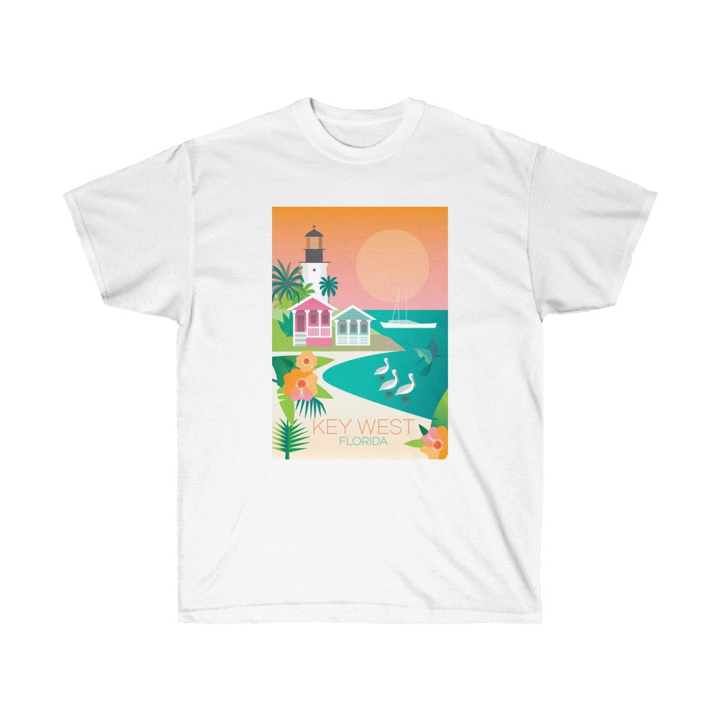 KEY WEST UNISEX ULTRA COTTON TEE