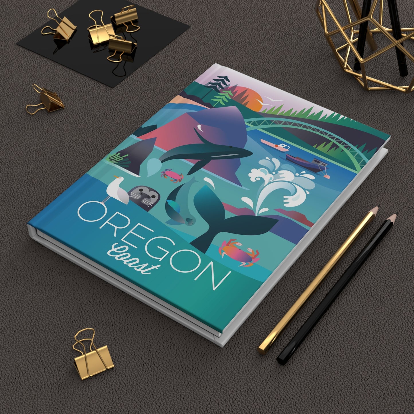 Oregon Coast Hardcover Journal