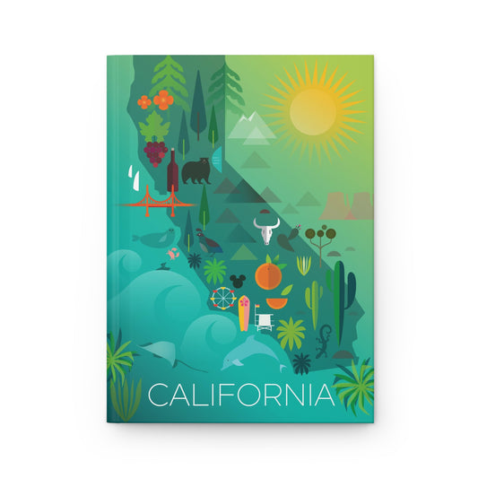 Kalifornien-Hardcover-Tagebuch