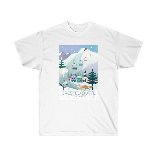 T-SHIRT UNISEXE EN ULTRA COTON CRESTED BUTTE