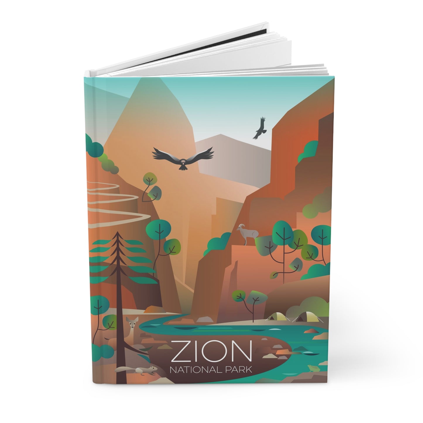 Zion-Nationalpark-Hardcover-Tagebuch