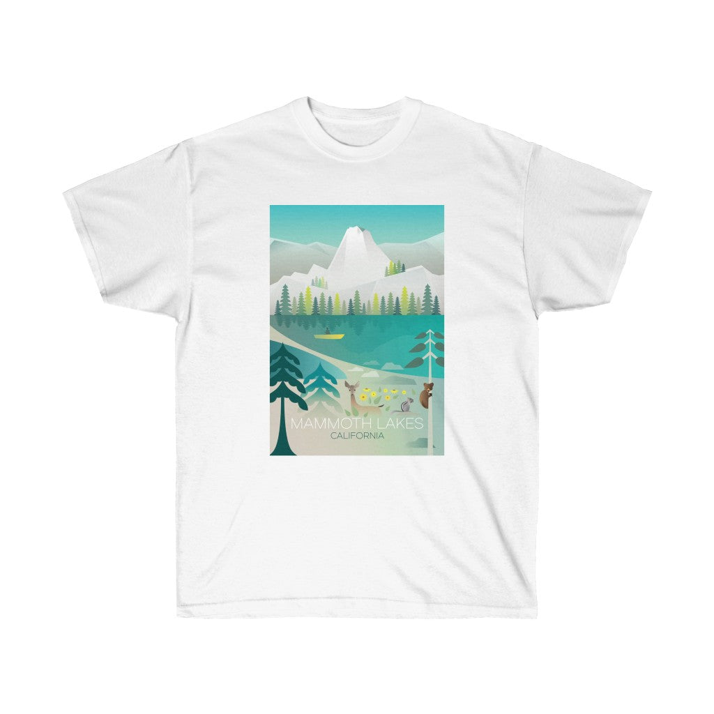 MAMMOTH LAKES Unisex-T-Shirt aus Ultra-Baumwolle