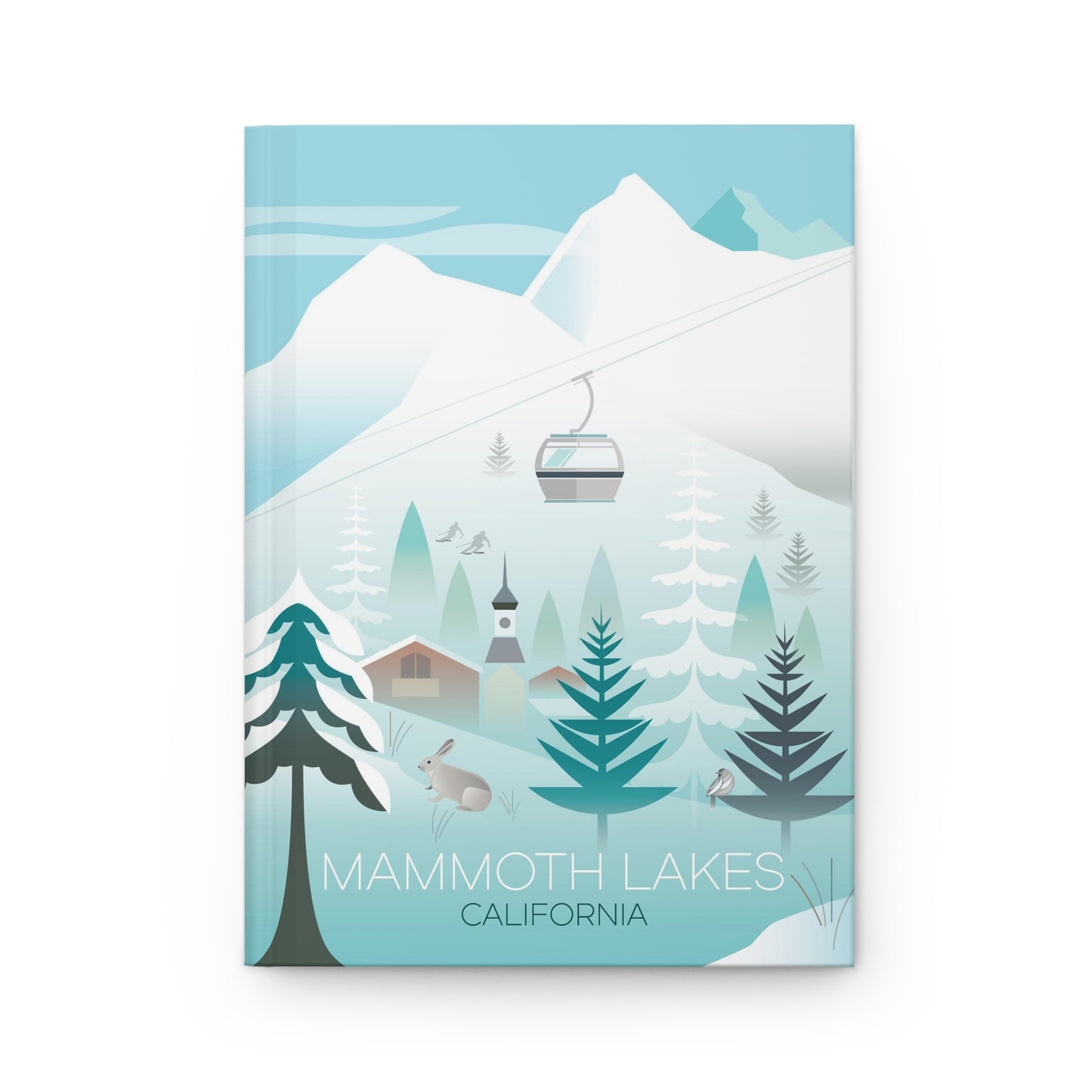 Mammoth Lakes (hiver) Carnet cartonné