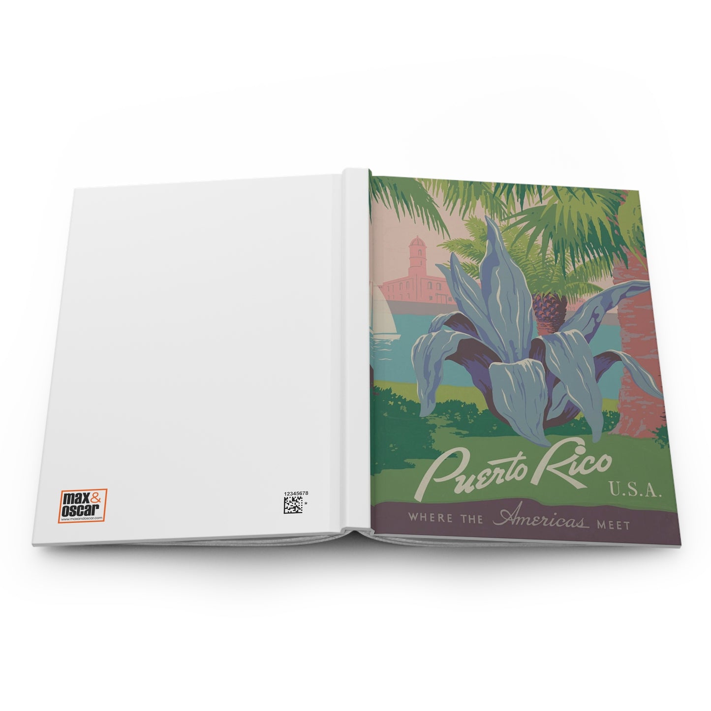 Puerto Rico Vintage WPA Hardcover Journal