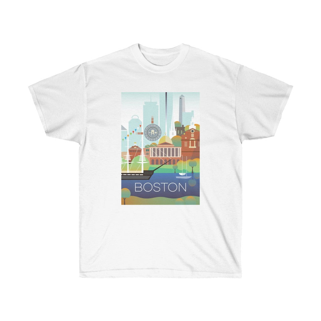 BOSTON Unisex-T-Shirt aus ultra-Baumwolle 