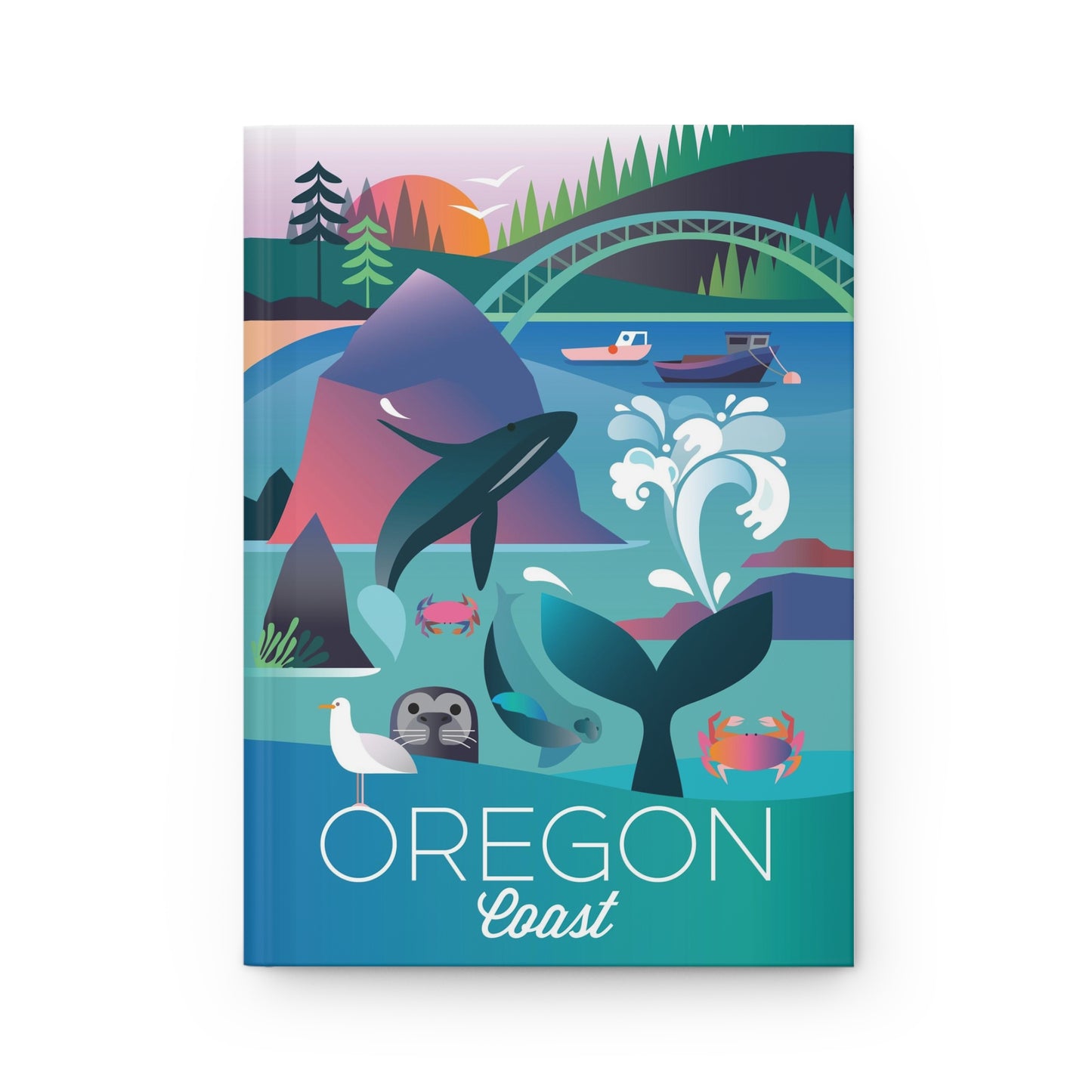 Côte de l'Oregon Carnet cartonné