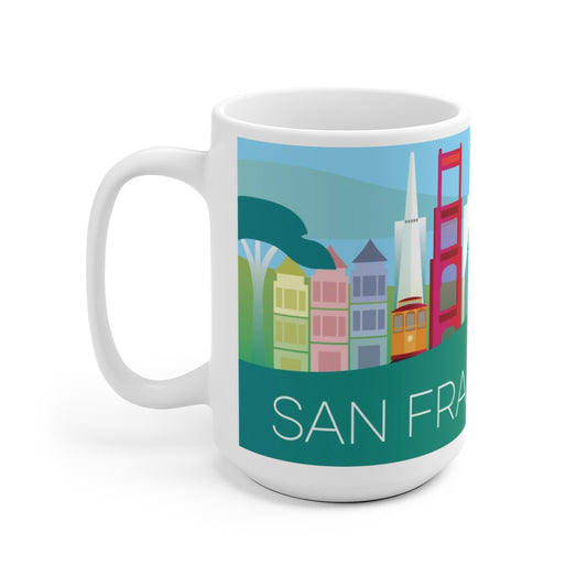 TASSE EN CÉRAMIQUE SAN FRANCISCO 11 OZ OU 15 OZ