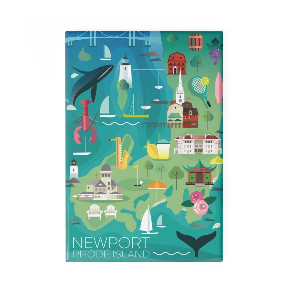 NEWPORT REFRIGERATOR MAGNET