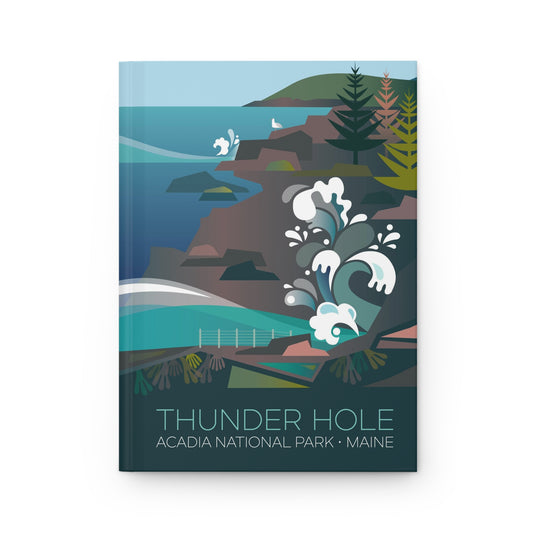 Acadia-Nationalpark, Thunder Hole Hardcover-Notizbuch