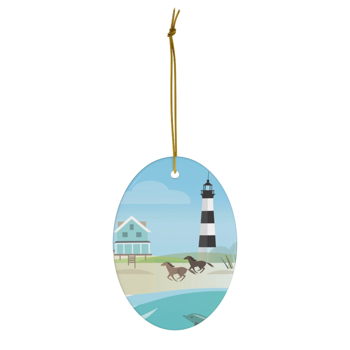 Outer Banks Ceramic Ornament