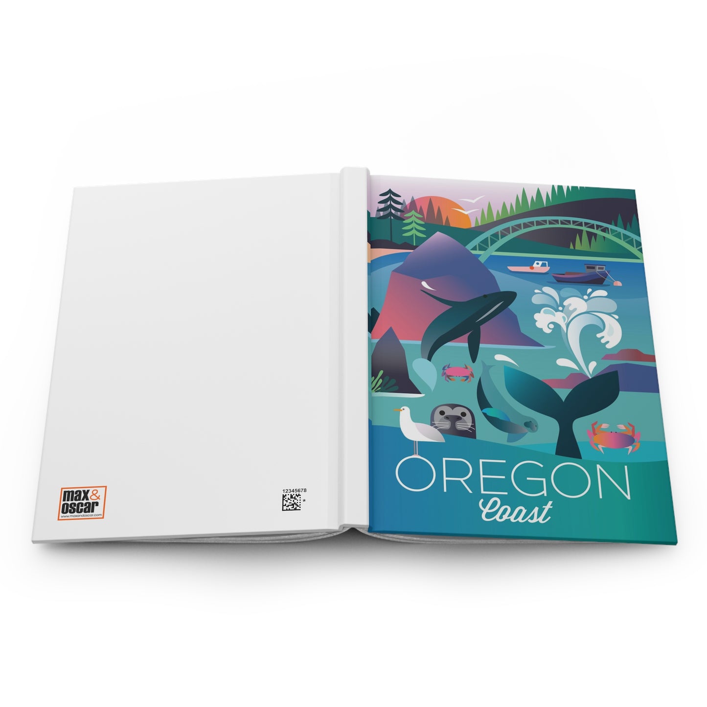 Côte de l'Oregon Carnet cartonné