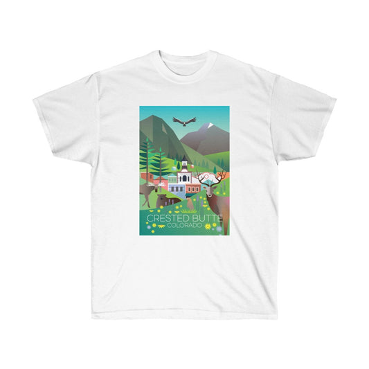 T-SHIRT UNISEXE EN ULTRA COTON CRESTED BUTTE