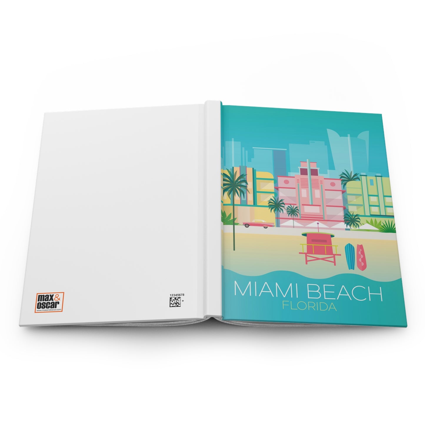 Miami Beach Hardcover-Tagebuch