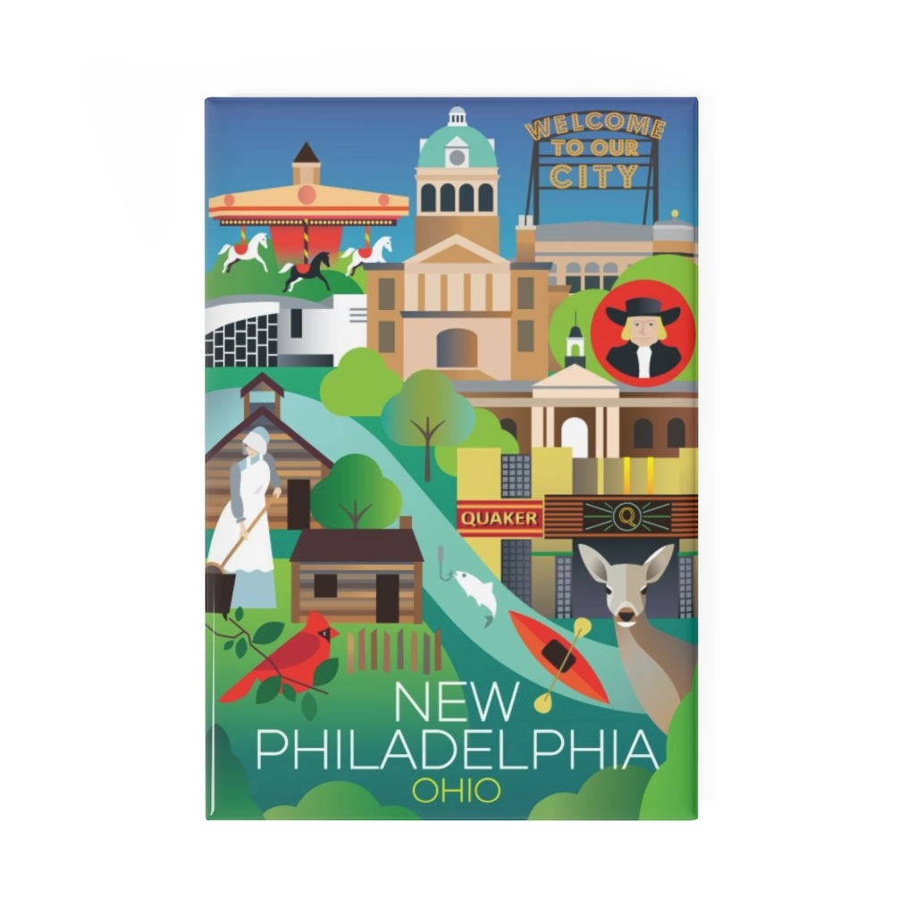 NEW PHILADELPHIA REFRIGERATOR MAGNET