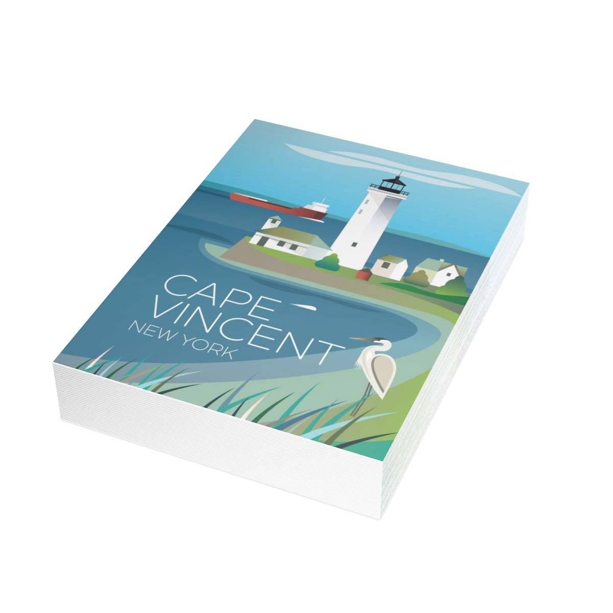 Cape Vincent gefaltete matte Notizkarten + Umschläge (10 Stück)