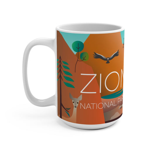 ZION NATIONAL PARK 11 OZ ODER 15 OZ KERAMIKBECHER