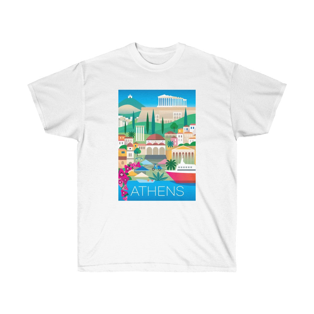 ATHENS Unisex-T-Shirt aus Ultra-Baumwolle