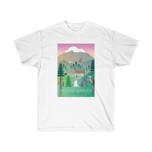 MOUNT RAINIER NATIONAL PARK UNISEX ULTRA COTTON TEE