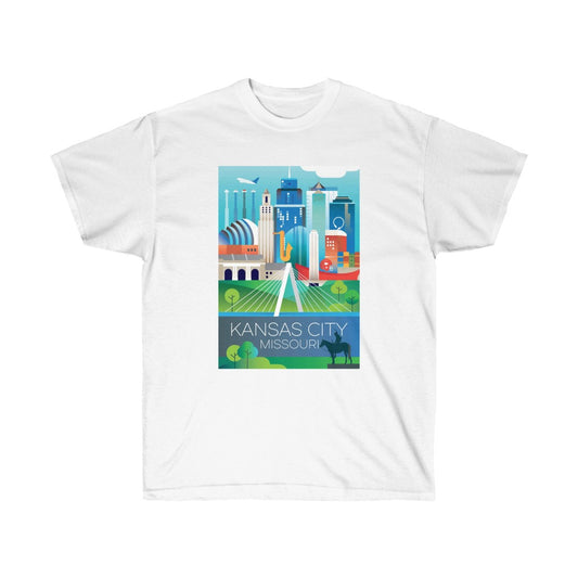 KANSAS CITY Unisex-T-Shirt aus ultra-Baumwolle