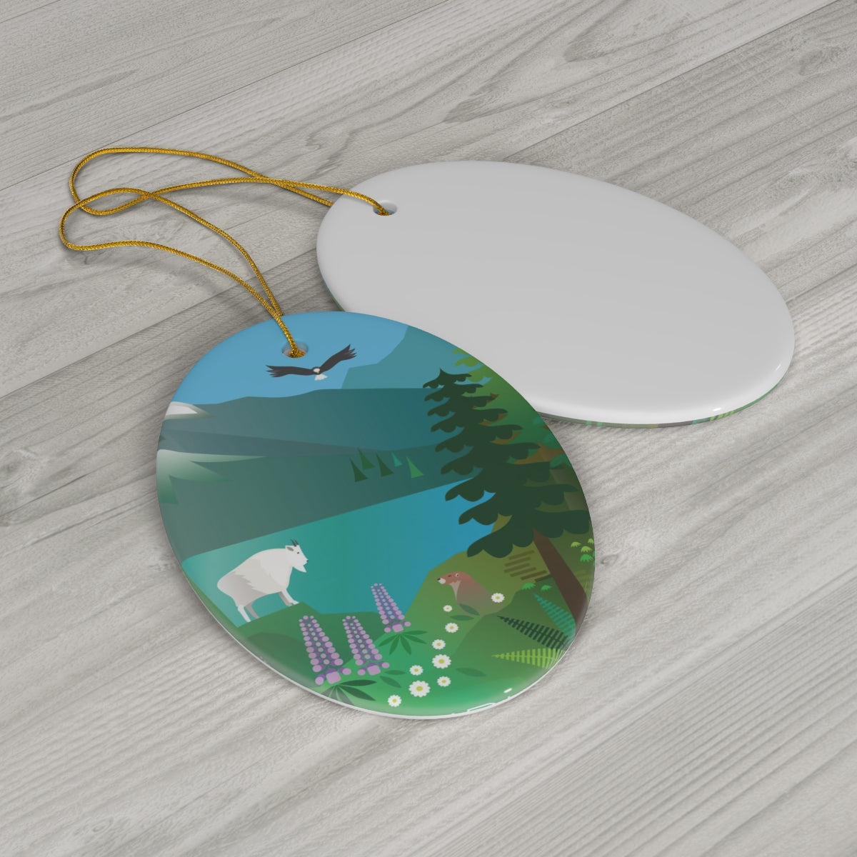 Olympic National Park Ceramic Ornament